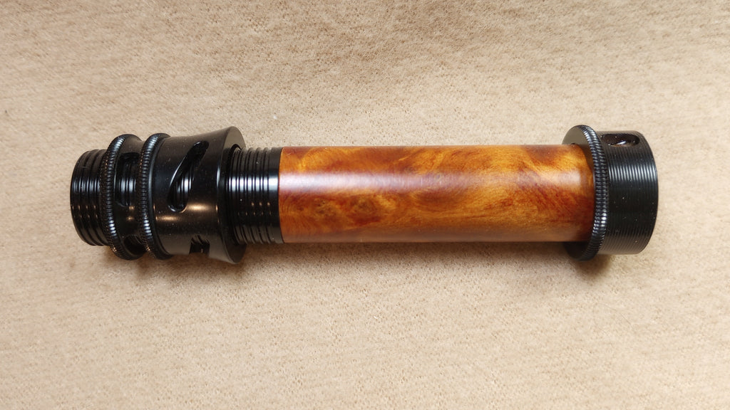 custom fly rod reel seats Fly Rod Reel Seat, Black with Burl Rosewood