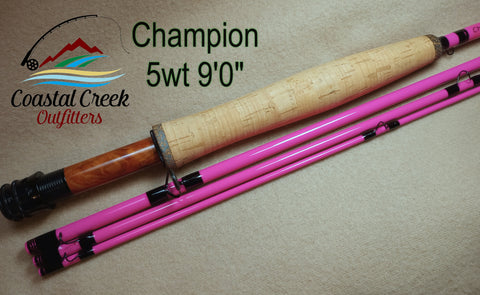 champion fly fish rod CCO Champion 5 Weight, 9 Foot, Pink